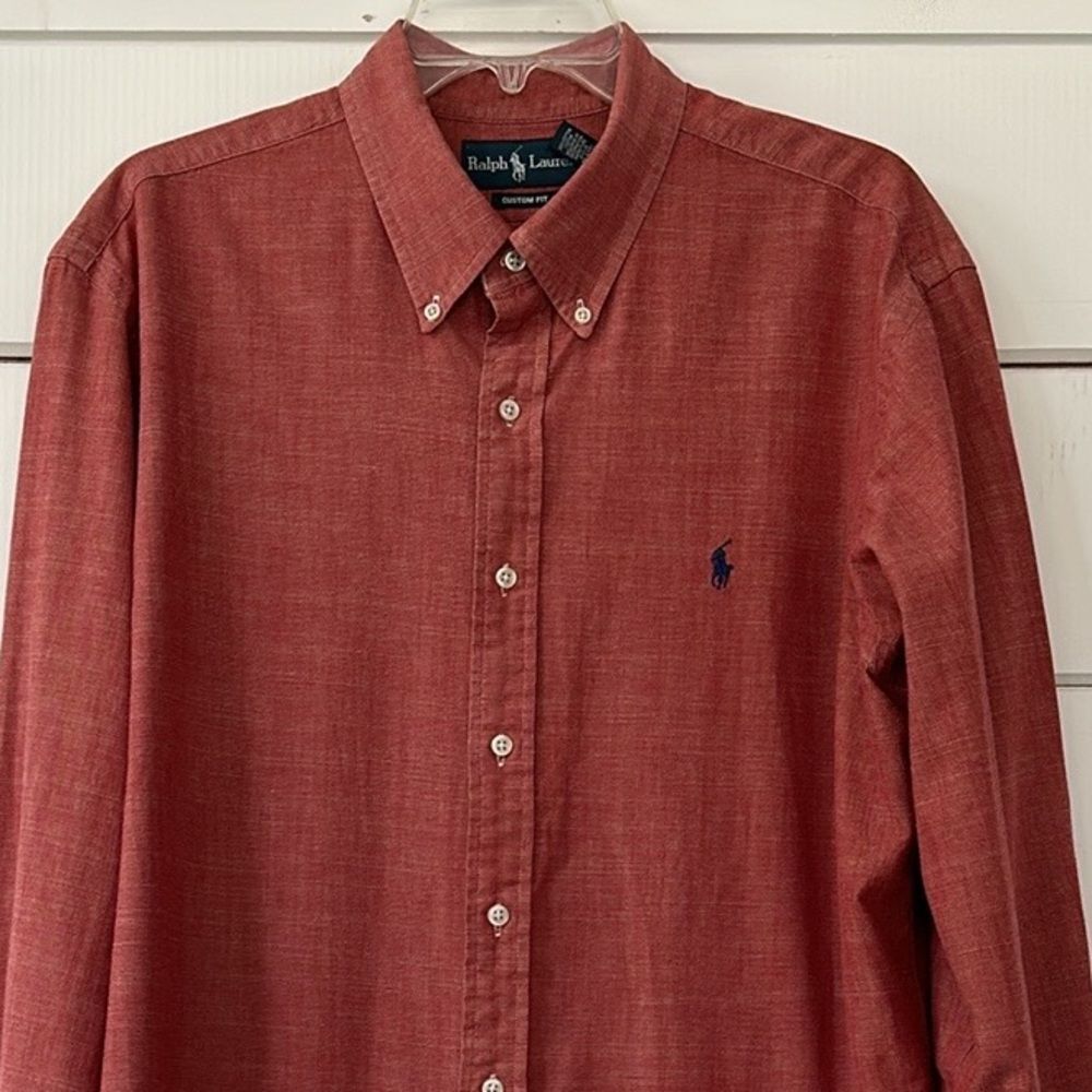 Polo by Ralph Lauren Custom Fit Long Sleeve Button Down Shirt XL - Picture 3 of 13